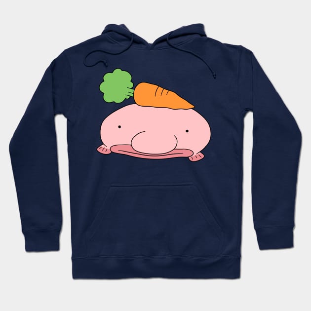 Carrot Blobfish Hoodie by saradaboru